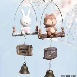 Trådlös vindklocka Vattentät trådbunden 2-delad hartshängande retrostil TECH RABATT