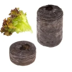 TREGREN Lollo Rossa kapselsats för grönsaksträdgård inomhus. 2 torvkapslar och Lollo Rossa frön.