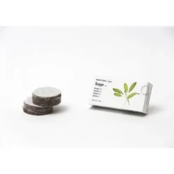 TREGREN Sage kapselsats för grönsaksträdgård inomhus. 2 torvkapslar och salviafrön.