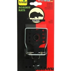 Trinol Råttfälla x 1 Plast/metall med hängare och matskål Effektiv och kraftfull fälla
