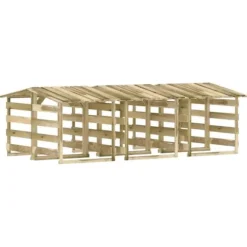 Träpergola med tak 6 delar - Dekorativ utomhuslösning | Storlek: 100x90x100 cm | Material: Impregnerad furu