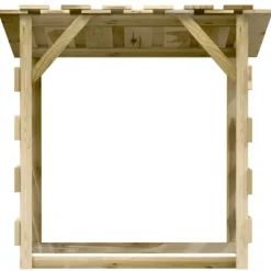 Träpergola med tak 6 delar - Dekorativ utomhuslösning | Storlek: 100x90x100 cm | Material: Impregnerad furu