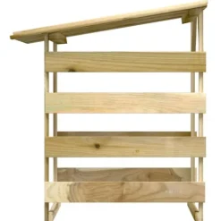 Träpergola med tak 6 delar - Dekorativ utomhuslösning | Storlek: 100x90x100 cm | Material: Impregnerad furu