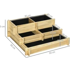Träplanterare, Flervåningsdesign, Upphöjd Struktur