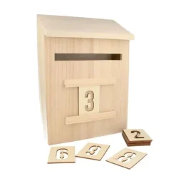 Träpostlåda 28 cm att dekorera