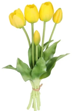 TULPANBUKETT MED TULPANER GUMMIBELAGDA GUMMISILIKONLIKT LIV