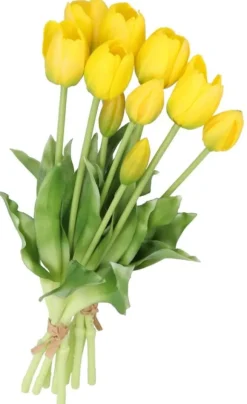 TULPANBUKETT MED TULPANER GUMMIBELAGDA GUMMISILIKONLIKT LIV