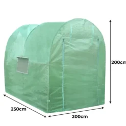 Tunnelväxthus 19 mm 2,5 m (L) x 2 m (B) | Växthus Tunnel Växthustunnel