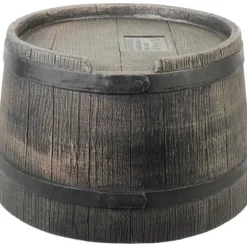 Tunnformad vattenuppsamlarbas - NATURE - 50 liter - Brun rotationsgjuten PE