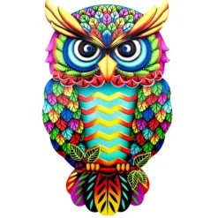 Uggla Väggdekor Trädgård prydnad 26x16x1cm - 1