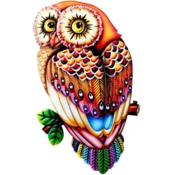 Uggla Väggdekor Trädgård prydnad 26x15x1cm - 1