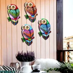 Uggla Väggdekor Trädgård prydnad 26x15x1cm - 1