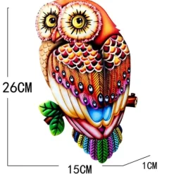 Uggla Väggdekor Trädgård prydnad 26x15x1cm - 1