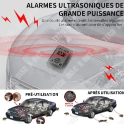 Ultraljudsmus med PASSIONOVA med 8 stroboskopiska ljus för att avskräcka möss och råttor, ultraljud avskräckare för bil, avskräckare mot mårdar för b | CDON