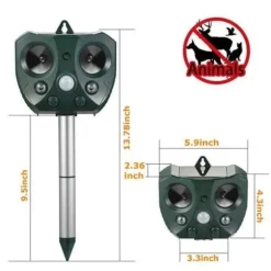 Ultraljudsskydd mot skadedjur Solar skadedjursavvisande djur tvättbjörn, katter, hundar, fåglar, kanin, ekorre, skunkar, rådjur G03D8