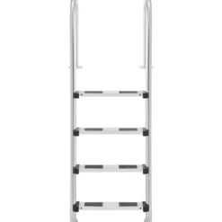 Uniprodo - Poolstege - 4 steg - smal båge