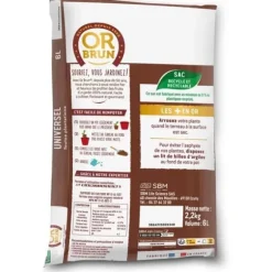 Universal krukjord - BRUNT GULD - OBRTREM6U - 6L - Förbättrar tillväxten