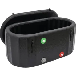 Uppblåsbar Badkar, Fristående Design, Stor Kapacitet,svart