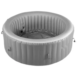 Uppblåsbar Bubbelpool, 6-8 Personer Kapacitet, 2400x660mm, Bärbar Utomhusspa, Lätt att montera