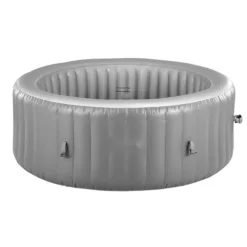 Uppblåsbar Bubbelpool, 6-8 Personer Kapacitet, 2400x660mm, Bärbar Utomhusspa, Lätt att montera