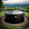 Uppblåsbar bubbelpool Florence – 2400W | 154 x 154 x 65 cm | Jacuzzi för 4 personer | 100 massagestrålar | Upp till 40°C uppvärmning | Uppblåsbart spa | CDON