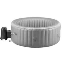Uppblåsbar bubbelpool, 180x66 cm, Grå, PVC