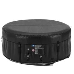 Uppblåsbart spabad Carbone Ø165x70 cm svart vit [pro.tec]