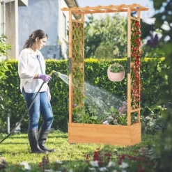 Upphöjd odlingsbädd, 201×44×114 cm, Orange