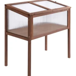 Upphöjd odlingsbädd, 90x50x93 cm, Brun