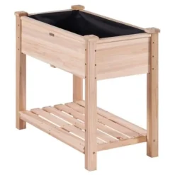 Upphöjd odlingsbädd, 86x46x76 cm, naturträ, trä