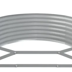 Upphöjd odlingslåda av pulverlackerat stål 396x100x36 cm | Färg: Antracit | Storlek: 396x100x36 cm