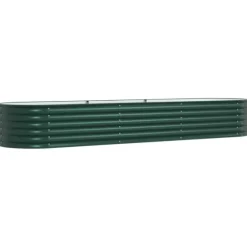 Upphöjd odlingslåda Grön 320 x 80 x 44 cm Stål