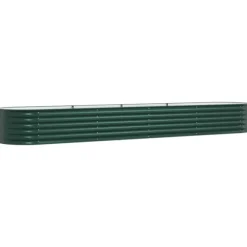 Upphöjd odlingslåda Grön 400 x 80 x 44 cm Stål