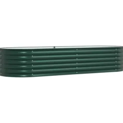 Upphöjd odlingslåda Grön 240 x 80 x 44 cm Stål