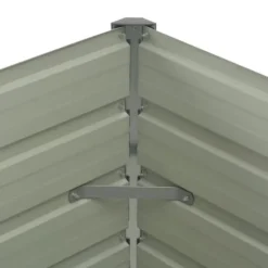 Upphöjd odlingslåda i galvaniserat stål | Färg: Antracit | Storlek: 100x100x77 cm