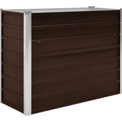 Upphöjd odlingslåda i metall - Galvaniserat stål | Färg: Brun | Storlek: 100x40x77 cm