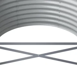 Upphöjd odlingslåda i pulverlackerat stål | Storlek: 512x80x36 cm | Färg: Brun