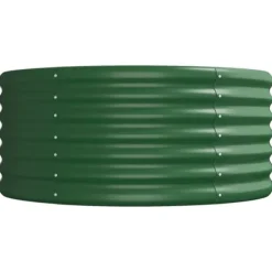 Upphöjd odlingslåda i pulverlackerat stål | Färg: Grön | Storlek: 296x80x36 cm