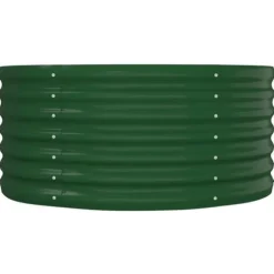 Upphöjd odlingslåda i pulverlackerat stål | Färg: Grön | Storlek: 152x80x36 cm