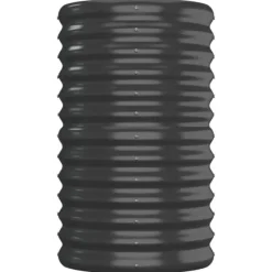 Upphöjd odlingslåda i pulverlackerat stål - Trädgårdsbänk | Färg: Antracit | Storlek: 152x40x68 cm