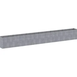 Upphöjd Odlingslåda i Rosttrögt Stål - Hållbar och Dekorativ | Storlek: 578x50x69 cm | Färg: Brunt