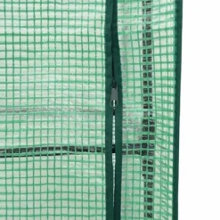 Upphöjd odlingslåda med växthusöverdrag i rottinglook | Storlek: 120x40x138 cm