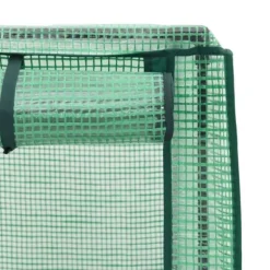 Upphöjd odlingslåda med växthusöverdrag i rottinglook | Storlek: 160x40x138 cm