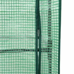 Upphöjd odlingslåda med växthusöverdrag i rottinglook | Storlek: 80x40x138 cm