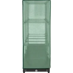 Upphöjd odlingslåda med växthusöverdrag - Rottinglook | Storlek: 160x40x123 cm