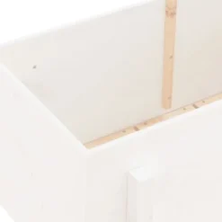 Upphöjd odlingslåda på ben i massiv furu | Storlek: 101x50x57 cm | Färg: Vit