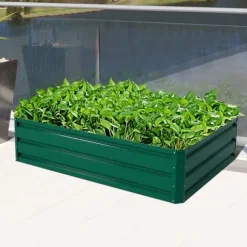 Upphöjd plantercmgslåda, 120x90x30 cm, grön