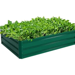 Upphöjd plantercmgslåda, 120x90x30 cm, grön
