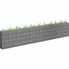 Upphöjd planteringsgabion i galvaniserat stål - Stabil växtbädd | Storlek: 450x30x90 cm