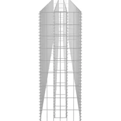 Upphöjd planteringsgabion i galvaniserat stål - Stabil växtbädd | Storlek: 450x30x90 cm